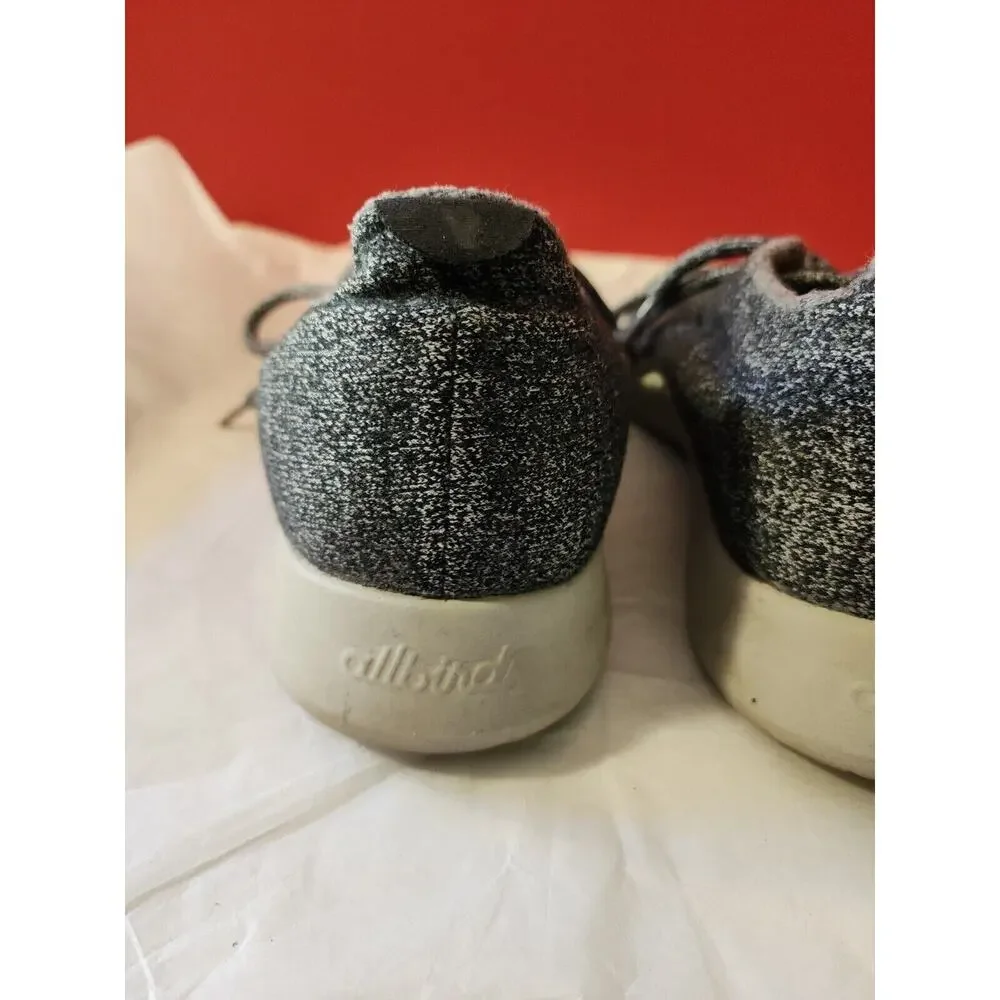 Allbirds Runners Shoes Natural Black Grey 0219 NV1 Merino Wool Men's US Size 12
